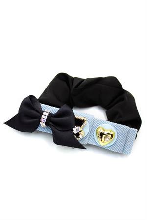 Kot Desenli Lastik Toka - Mavi