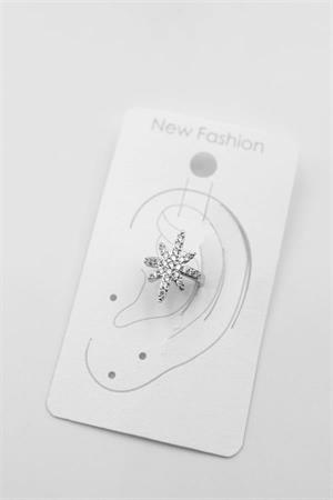 Kutup Yıldızı Kıkırdak Küpe - Gümüş