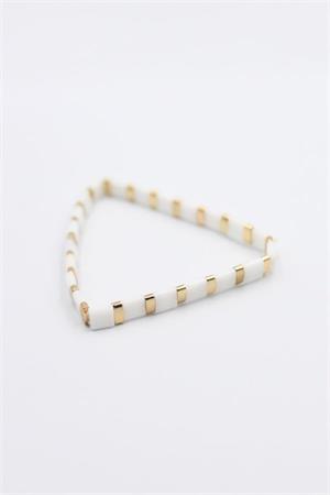 Lastikli Bileklik - Beyaz