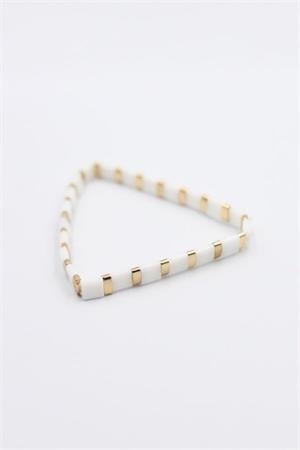 Lastikli Bileklik - Beyaz