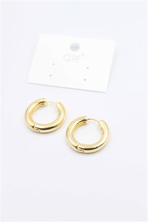 Metal Halka Küpe 2cm - Altın