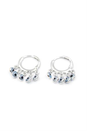 Nazar Boncuklu Küpe - Gümüş