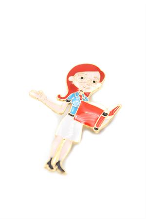 Öğretmen Broş - Beyaz