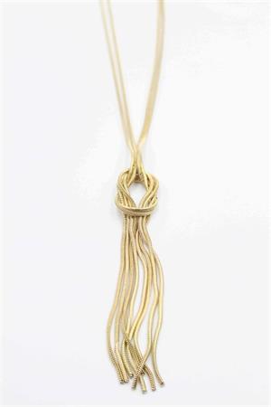 Örgü Kolye - Altın