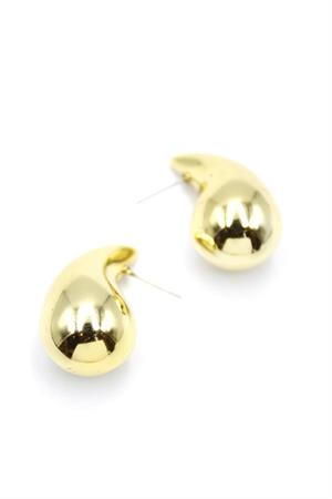 Orta Boy Damla Küpe - Altın