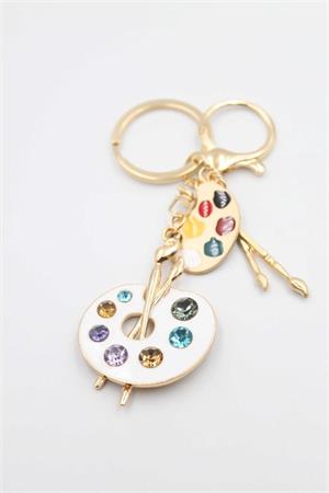 Palet Ressam Anahtarlık - Beyaz