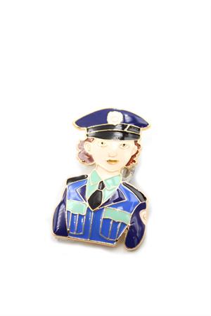 Polis Broş - Mavi