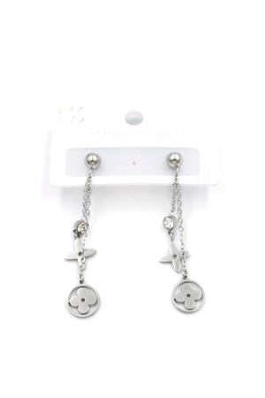 Sallantılı VC Yonca  Küpe - Gümüş