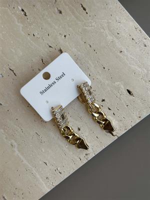 Taşlı Gurmet Küpe - Altın