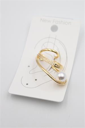 Taşlı Kıkırdak Küpe - Altın