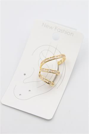 Taşlı Kıkırdak Küpe - Altın