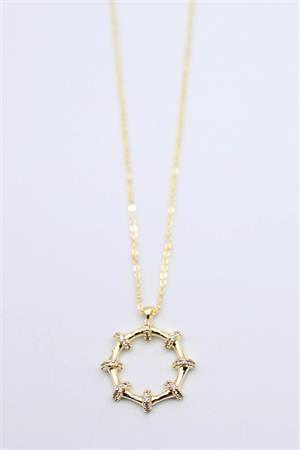 Taşlı Kolye - Altın