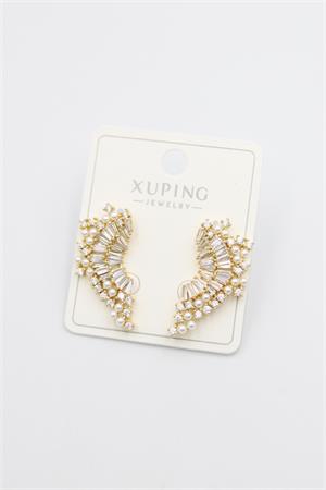 Taşlı Küpe - Altın