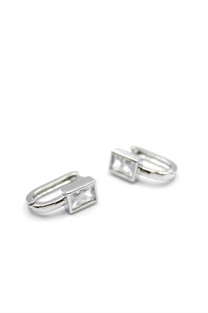 Taşlı Küpe - Gümüş