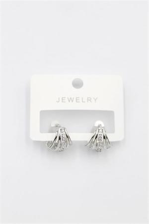 Taşlı Küpe - Gümüş