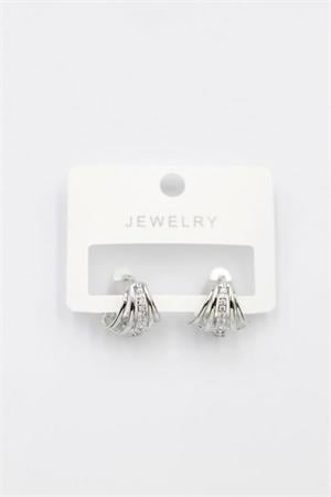 Taşlı Küpe - Gümüş