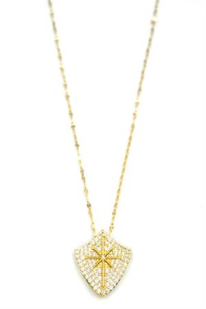 Taşlı Kutup Yıldızı Kolye - Altın