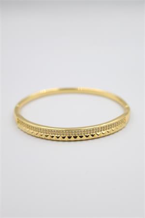 Taşlı Vip Bilezik - Altın