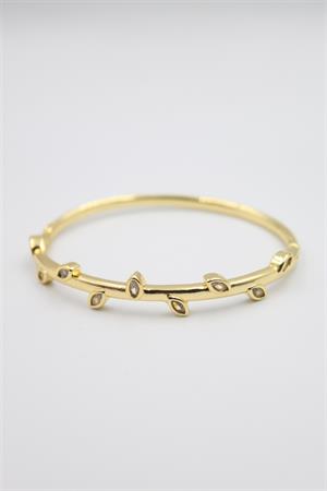 Taşlı Vip Bilezik - Altın