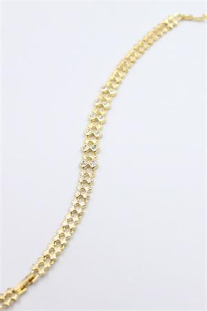 Taşlı Xuping Bileklik - Altın