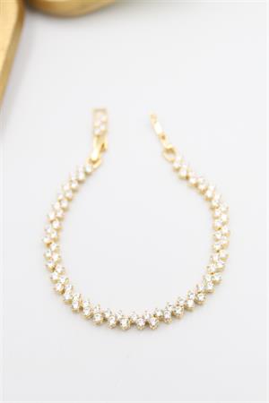 Taşlı Xuping Vip Bileklik - Altın