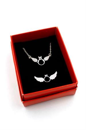 Tektaş Set Kolye - Altın