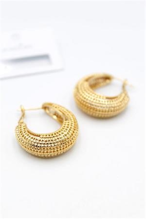 Telkari Halka Küpe - Altın