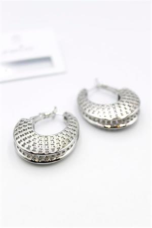 Telkari Halka Küpe - Gümüş