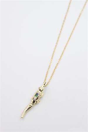 Timsah Kolye - Altın