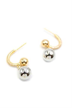 Top Halka Küpe - Gümüş