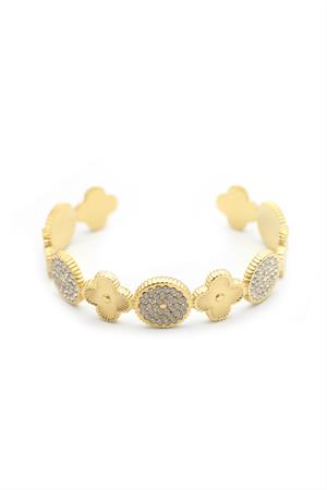 Vc Yonca Bileklik - Altın