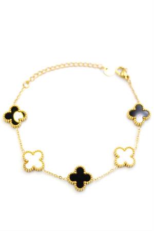 Vc Yonca Bileklik - Siyah