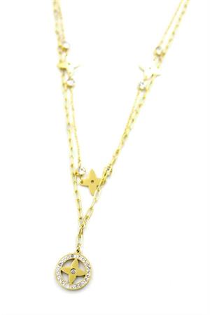 Vc Yonca Kolye - Altın