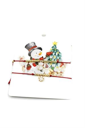 Yeni Yıl İp Bileklik - Kırmızı