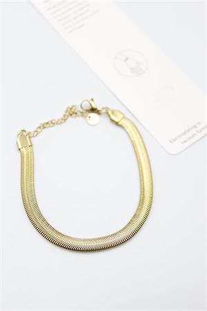 Yılan Zincir Bileklik - Altın
