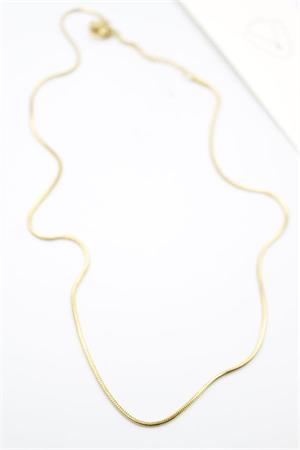 Yılan Zincir Kolye - 46cm - Altın