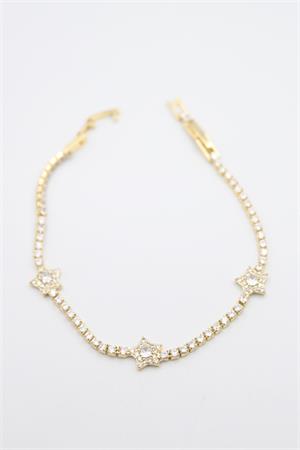 Yıldız Taşlı VİP Bileklik - Altın