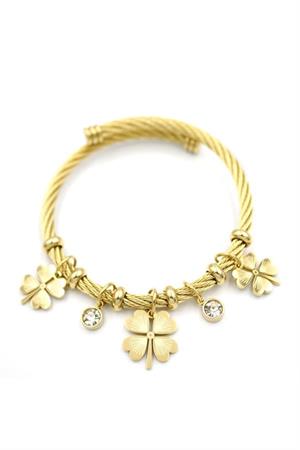 Yonca Charm Bilezik - Altın