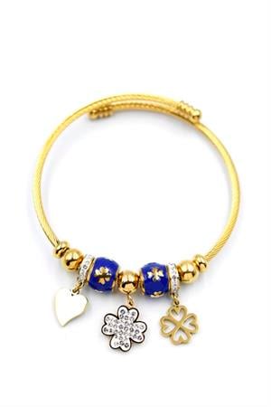 Yonca Charm Bilezik - Altın