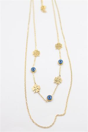 Yonca Nazar Kolye - Altın