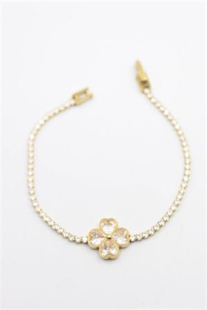 Yonca Su Yolu Bileklik - Altın