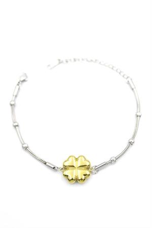 Yonca Zincir Bileklik - Altın