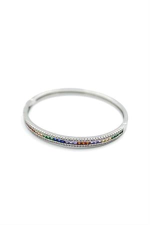 Zirkon Taşlı Bilezik - Gümüş