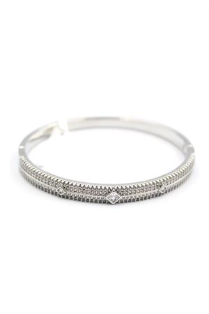 Zirkon Taşlı Bilezik - Gümüş