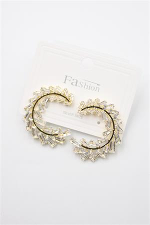 Zirkon Taşlı Küpe - Altın