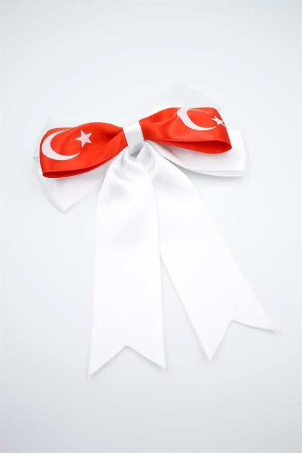 29 Ekim Ay Yıldız Toka - Beyaz
