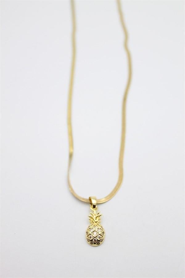 Ananas Kolye - Altın