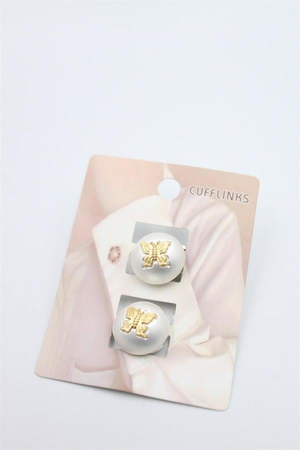 Arı Düğme Broş - Altın