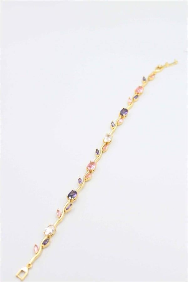 Çiçek Bileklik - Altın