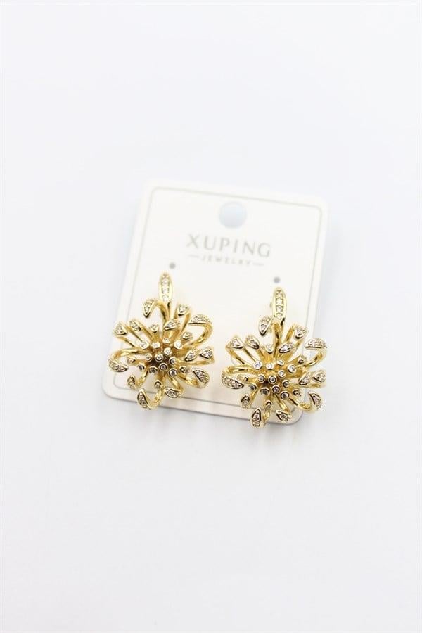 Çiçek Küpe - Altın